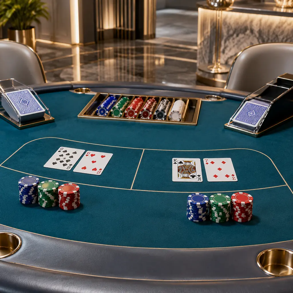Kartu pada meja baccarat