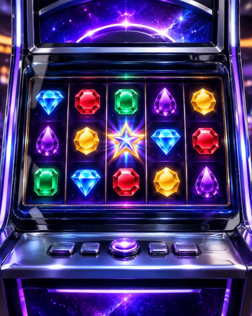 Kisi simbol permata pada mesin slot